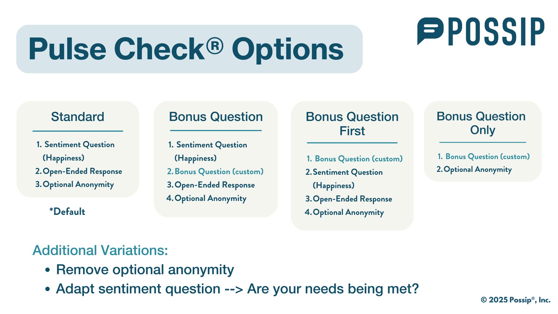 The 4 Pulse Check Types