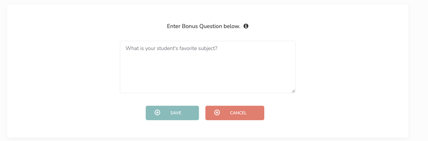 How to Add Bonus Questions as an Account Admin