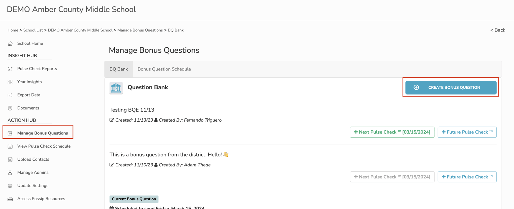 Bonus Question Writing How to Add Bonus Questions as a School Admin